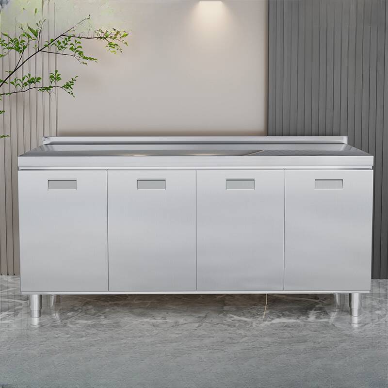 2 Shelves & 4 Doors/3 Doors/2 Doors Silver Metal Standard/Narrow Sideboard with Larder & Hutch