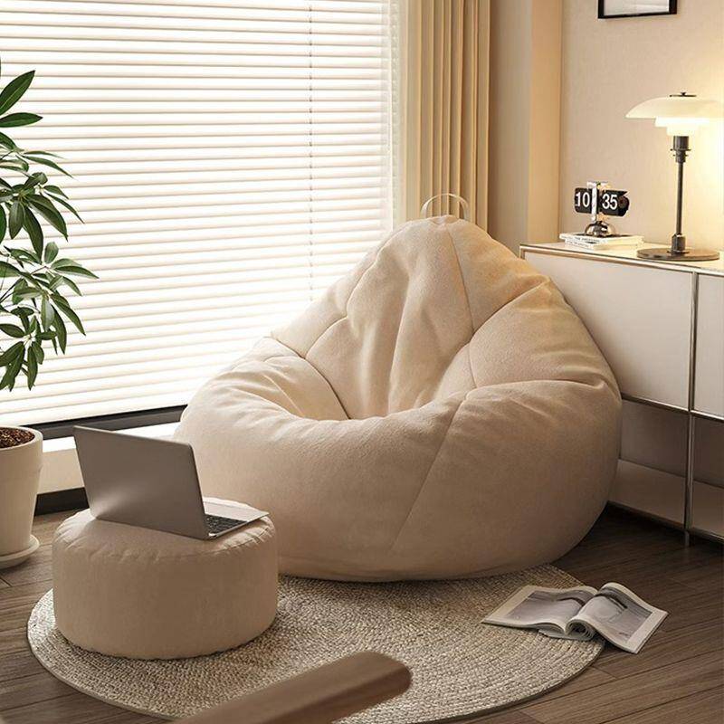 Classic Bean Bag Ottoman with Handy Portability, Environmentally Friendly and Moveable with Storage Receptacle