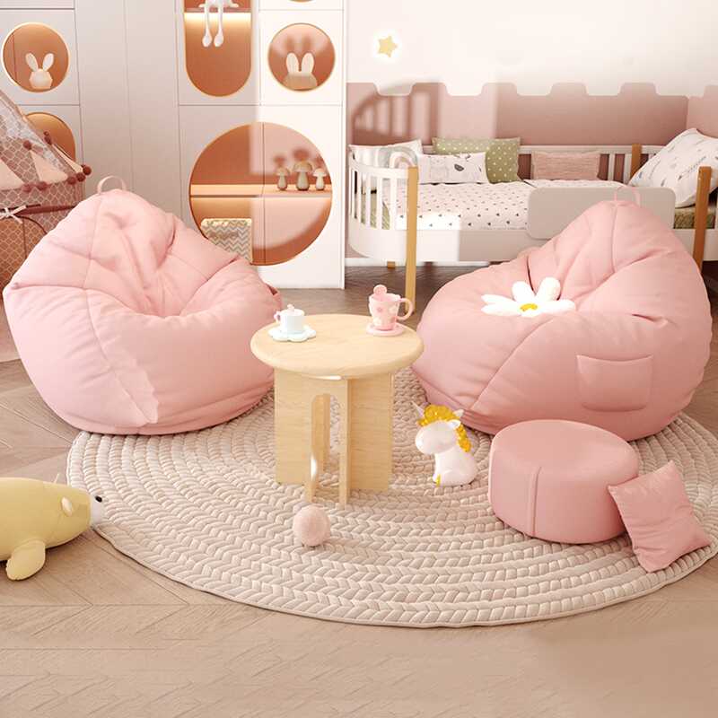 Solid Colour Microfiber Sack Chair in Burgundy/Lime Green/Auburn, Seats 1, Pre-Filled Bean Bag Chair