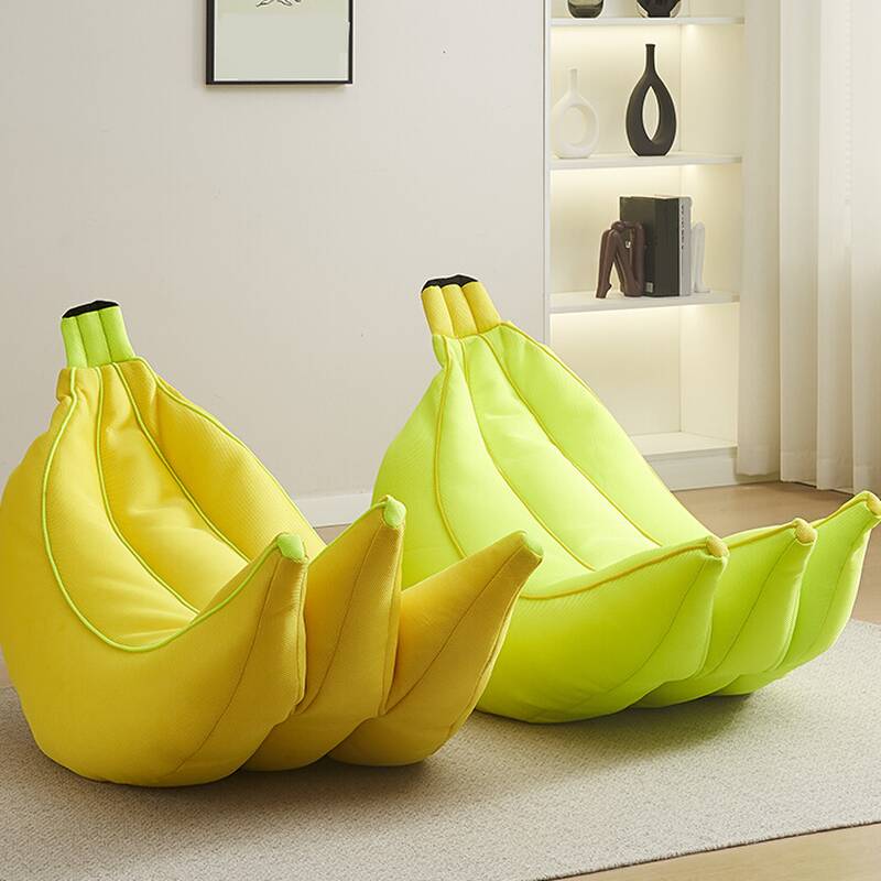 Food-Themed Sack Chair with Synthetic Upholstery, Handy and Moveable