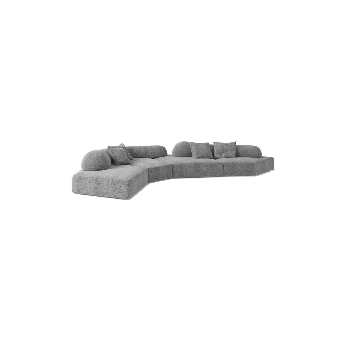 L-Shape/Straight Sofa/Corner Sectional with Left/Horizontal Orientation and Button-tufted Detail
