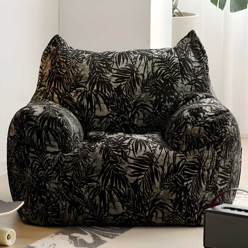 Camo Bean Couch with Multiple Colours Upholstery, Seats 1, Bean Bag Chair, Fill Included, Pre-Filled, Removable Cover