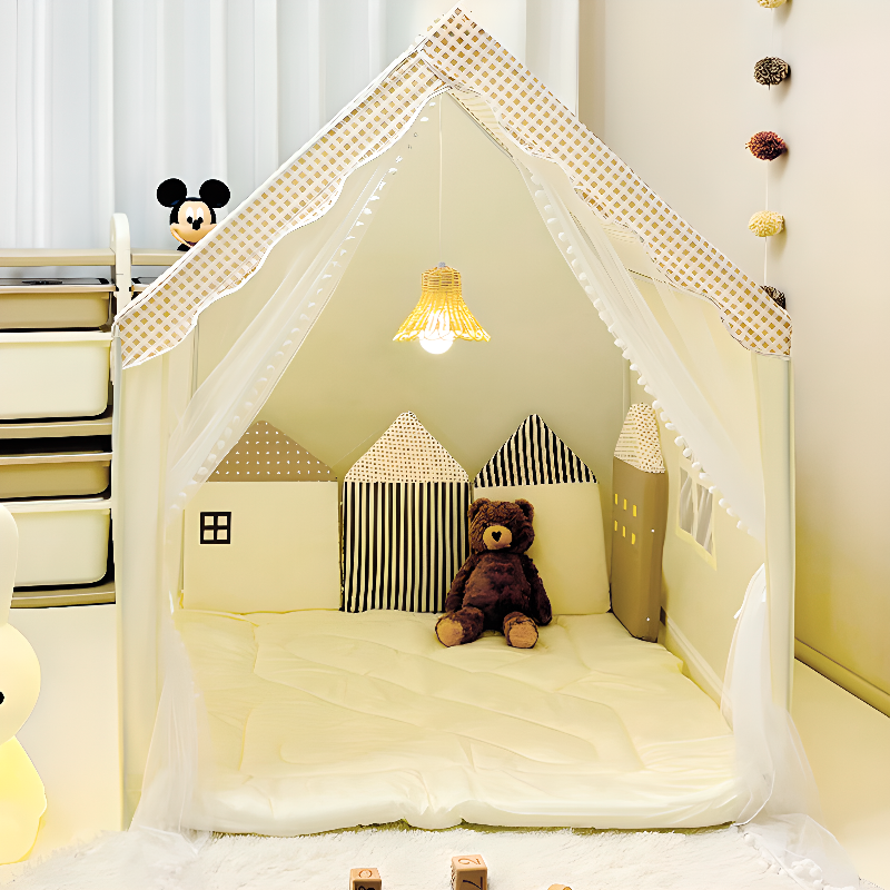 Cocoa Textile Indoor Play Tents with Door(s), Windows, Lights and Floor