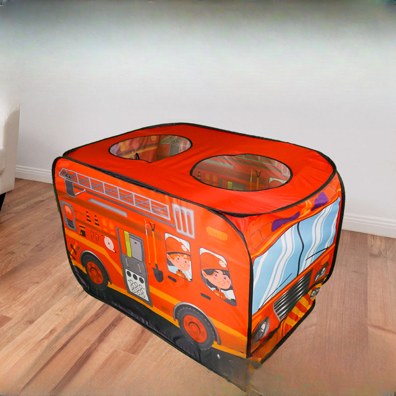 Indoor Man-made Fabric Foldable Play Tents with Windows, Skylight & Floor