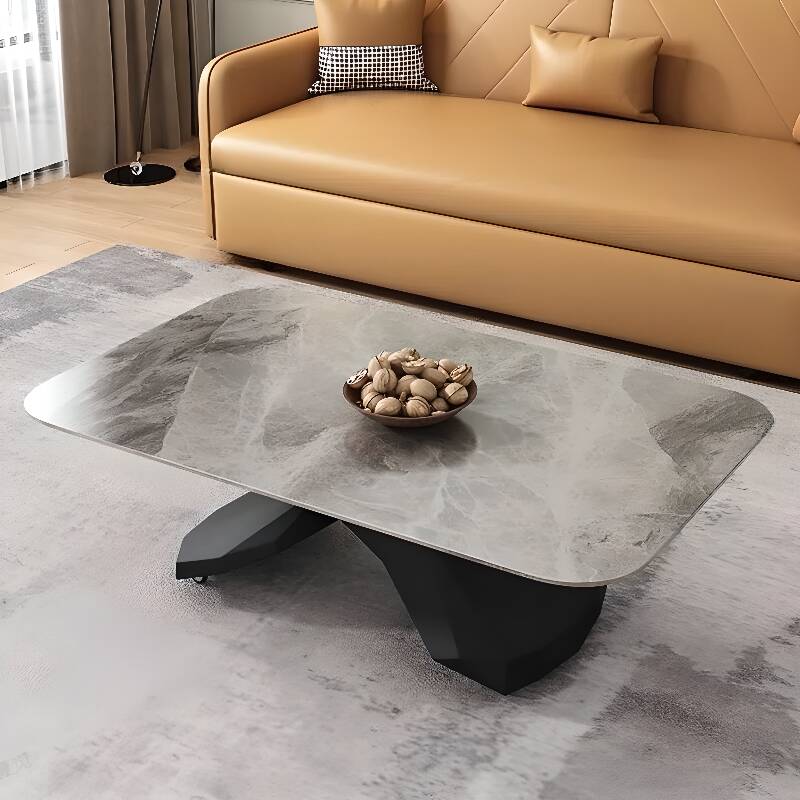 Oblong Side Table with Swivel Wheels and Lift Top on Wheel Base