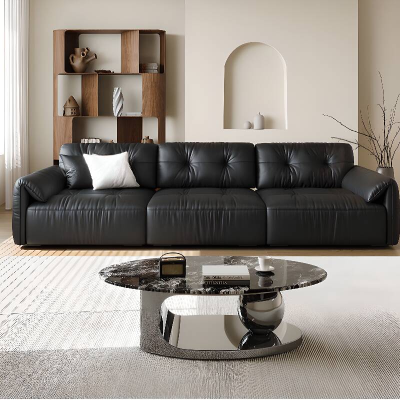 Mold-resistant Black Standard Sofa with Arm
