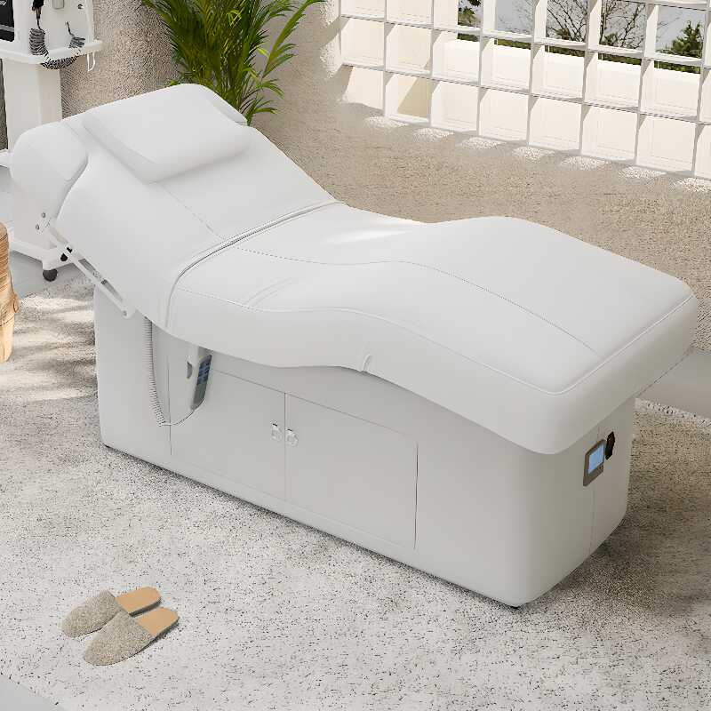 Metal Base Facial Bed with Rectangular Shape