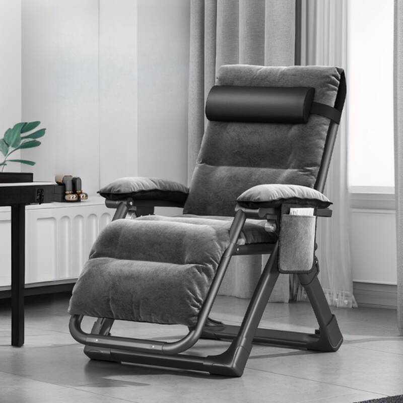 Fold-up Padded Recliner Armchair with Headrest