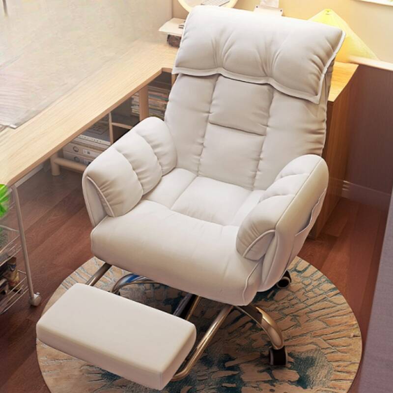 Contemporary Solid Colour Recliner Armchair with Grey/Azure/Tangerine Upholstery, Steel Frame, Rotatable Base, Locking Back Angle, and Storage Pocket