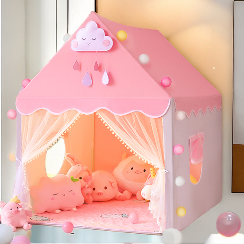 Square Play Tents, Illuminating, Windows, Play Balls, Indoor, Medium（3'-5'）