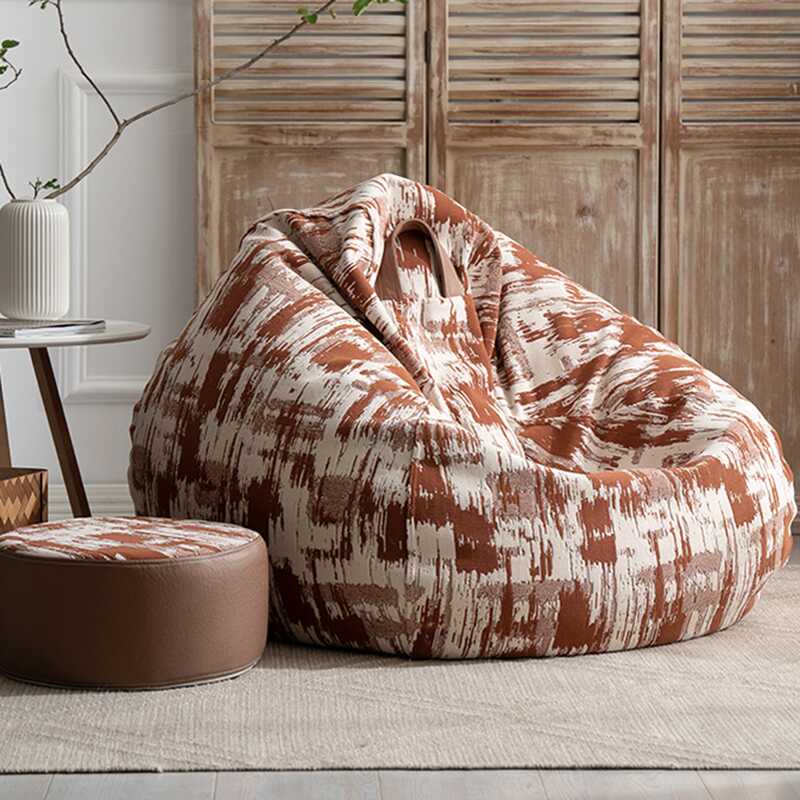 Tie Dye Plush Bean Seat in Gray/Pink/Cocoa with Bean Bag Chair Option, Expanded Polypropylene Beans, Zipper Closure, and Removable Cover