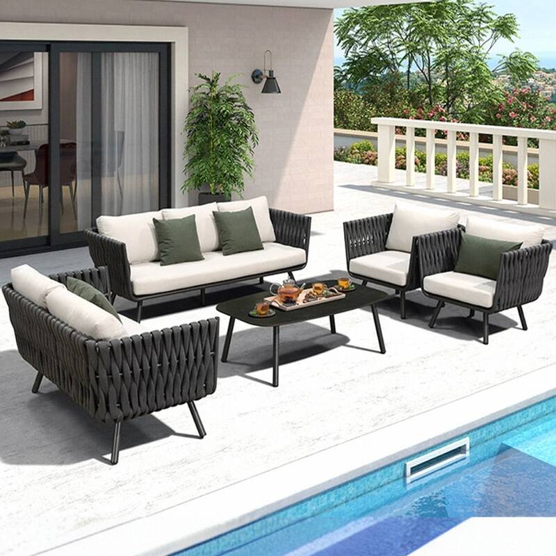Waterproof Sofa/Loveseat, Seats 3/for 2/Seats 1, Metal Frame, Pillow & Cushion Included, 1 Piece