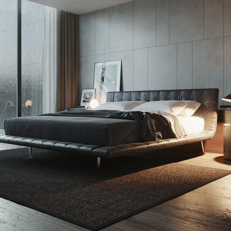 Midnight Black Modish Pallet Bed Frame