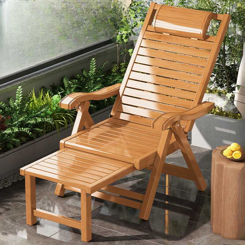 Contemporary Timber Recliner Armchair with Solid Colour, Non-Rocking Base, Removable Cushion, and Locking Back Angle