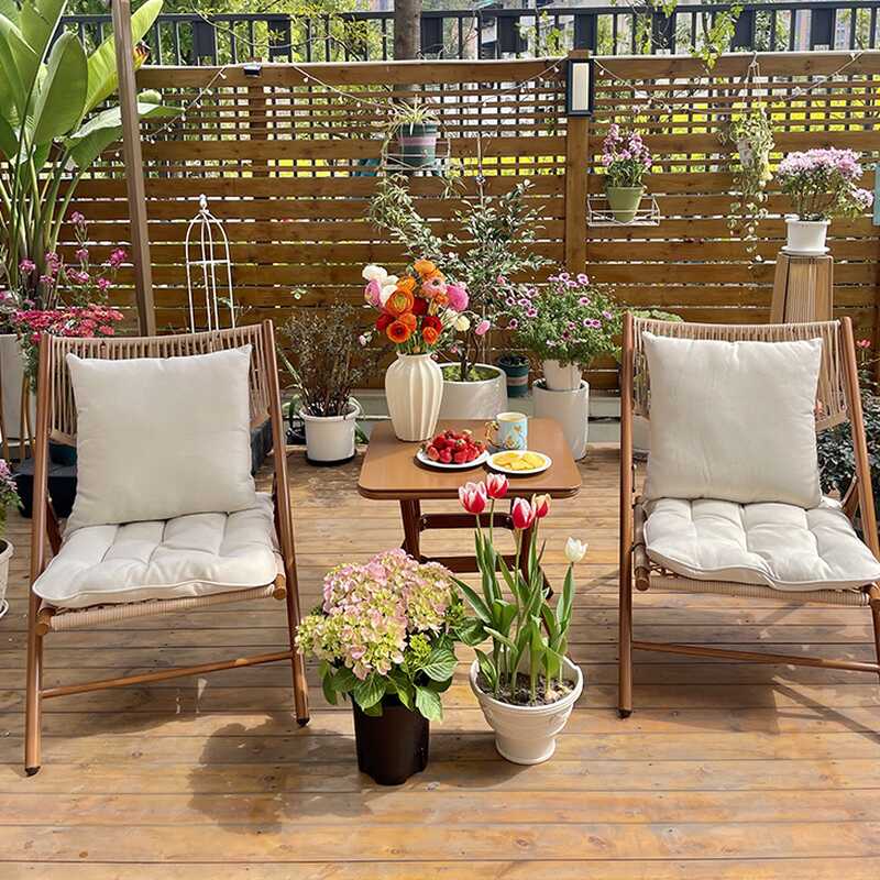 Minimalist UV Resistant Alloy Sofa Seats 1 with Pillow, Cushion, 1 Piece