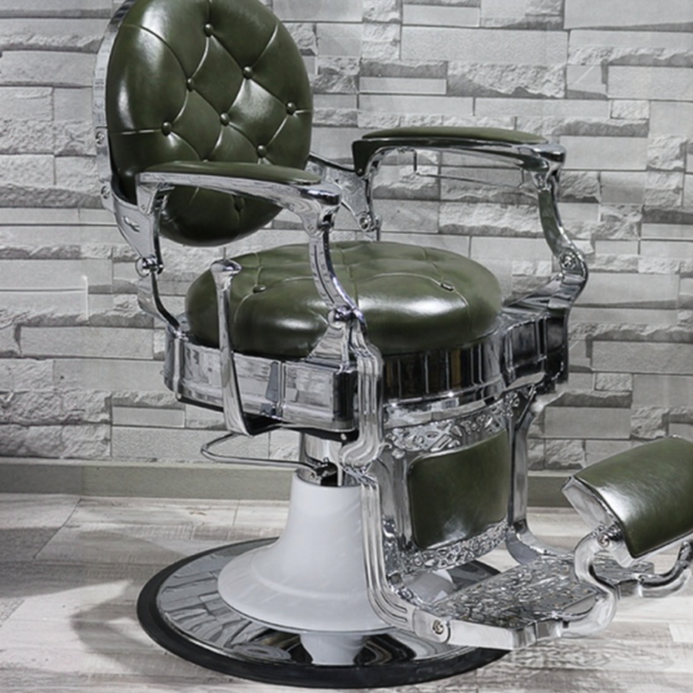 Damp-proof Electroplate Arm Barber Chair