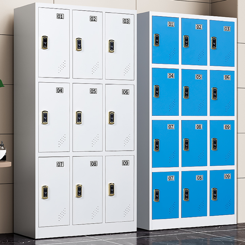 Metal 6 or more/5-tier/4-layer Installation Required 3-Wide/2-Wide Gym & Locker Room Lockers with 10 or More Compartments/9 Compartments/6 Compartments, Full Assembly Needed