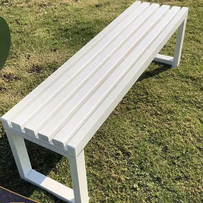 Simplistic Rainproof Picnic Bench with Ink/Gray/Chalk Seating on Metal Frame