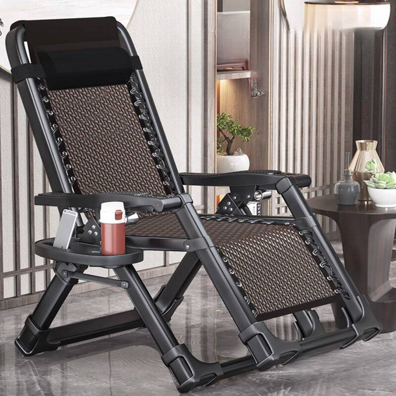 Indoor Scratch-durable Fold Away Recliner Armchair with Headrest and Cupholder