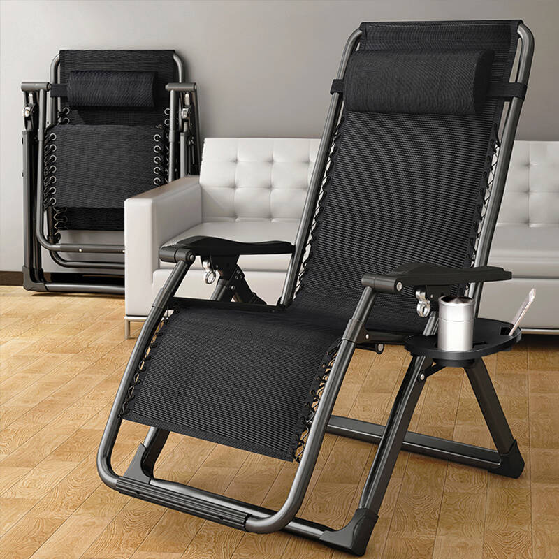 Fold Away Chair Recliner with Headrest and Cupholder