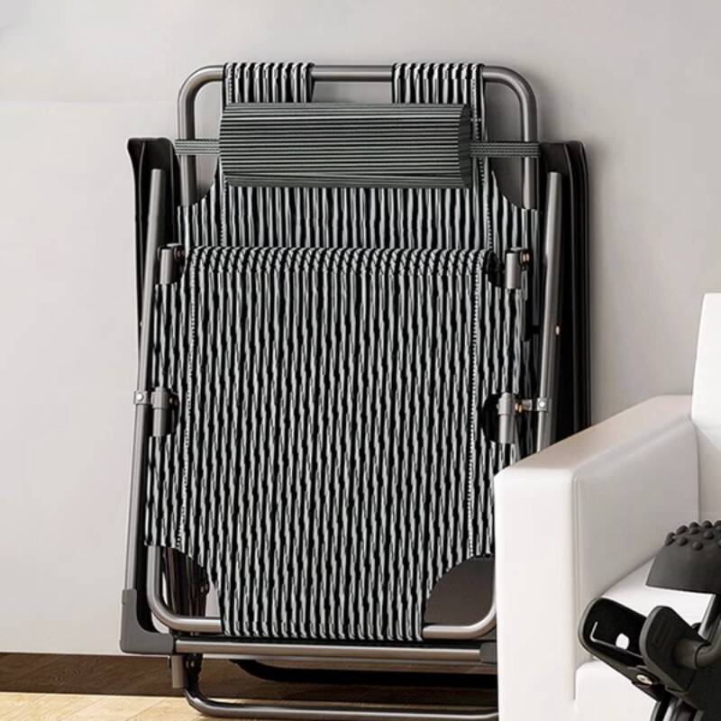 Striped Chair Recliner, Fold Away with Headrest
