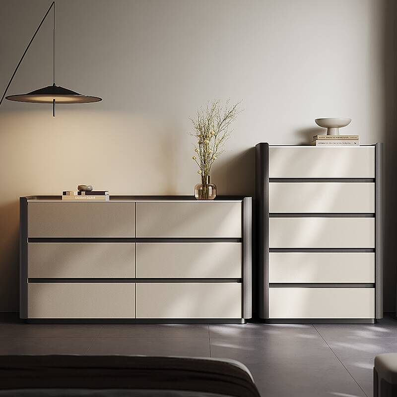 Modish Manufactured Wood Console Dresser/Lingerie Chest with 6 Drawers/5 Drawers, Horizontal/Vertical Orientation