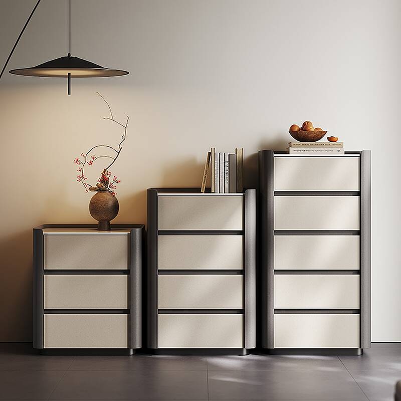 Modish Manufactured Wood Vertical Lingerie Chest with Multiple Drawers (5/4/3 Drawers)