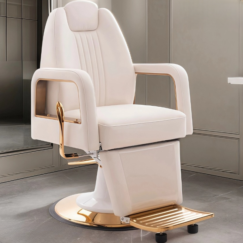 Scratch Resistant Barber Chair with Adjustable Foot Pedestal