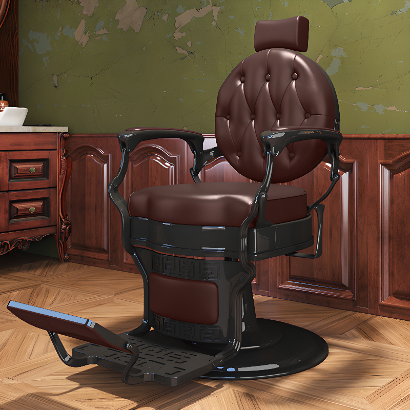Scratch Resistant Barber Chair with Airy Back