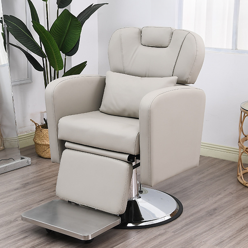 Scratch Resistant Timber Motorized Barber Chair