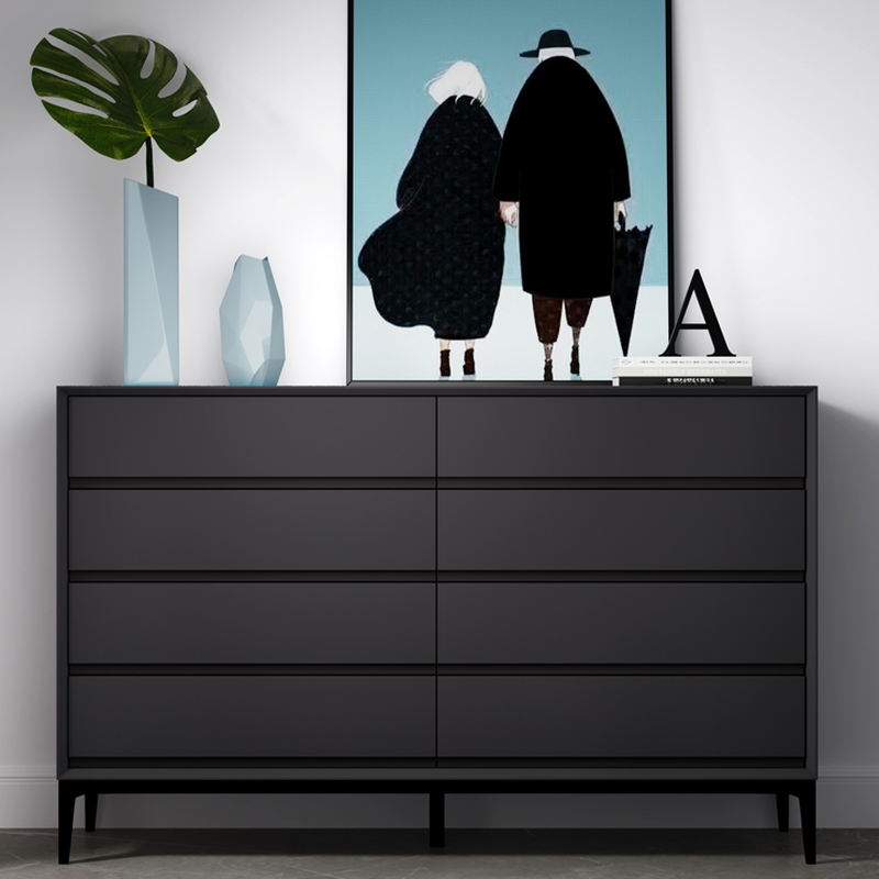 Art Deco Hardwood Console Dresser/Bachelor Chest with 8 Drawers/4 Drawers, Horizontal/Vertical Orientation