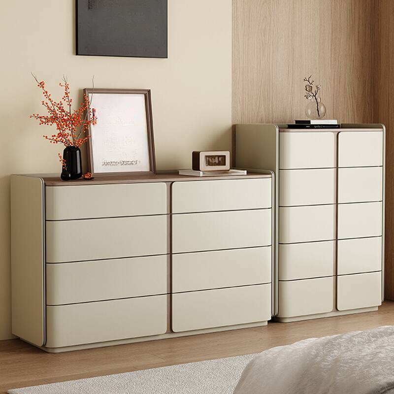 Modern Simple Style Bleached Wood Horizontal/Vertical Console Dresser with 8 Drawers/10 Drawers