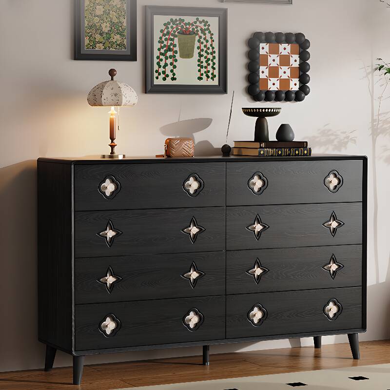 8 Drawers/4 Drawers/3 Drawers Modish Ink Natural Wood Vertical/Horizontal Bachelor Chest/Console Dresser/Lingerie Chest