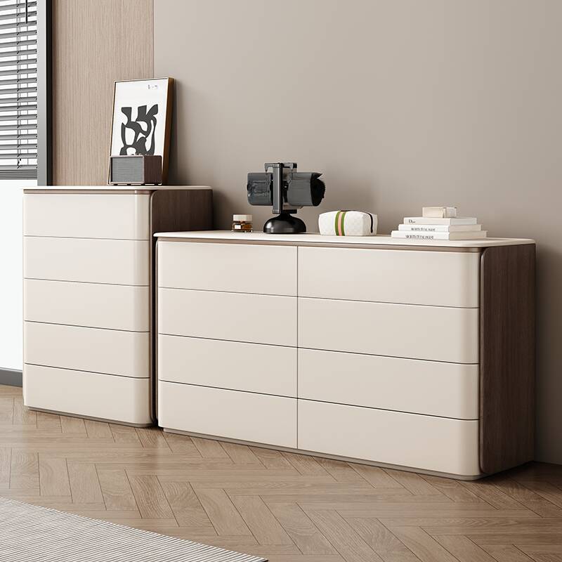 Casual Natural Wood Horizontal/Vertical Double Dresser/Lingerie Chest/Bachelor Chest with 8 Drawers/5 Drawers/3 Drawers