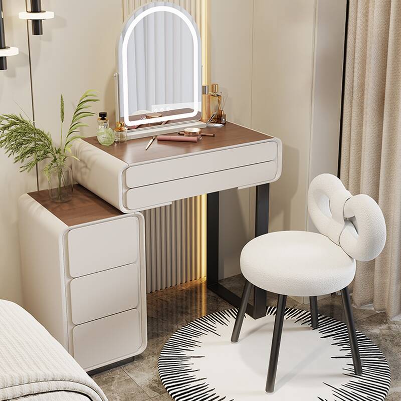 Vanity Set with Lighting System, Scalable, Sliding, 2-in-1, Adjustable Touch and Brightness, Featuring Tabletop Storage