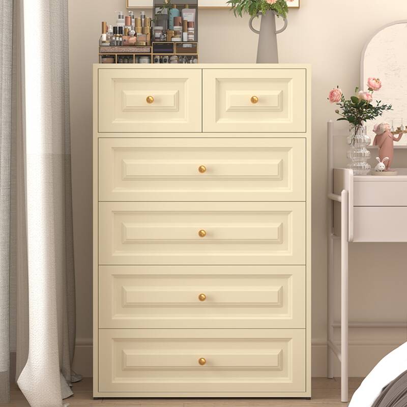 Ivory Trendy Iron Bachelor Chest