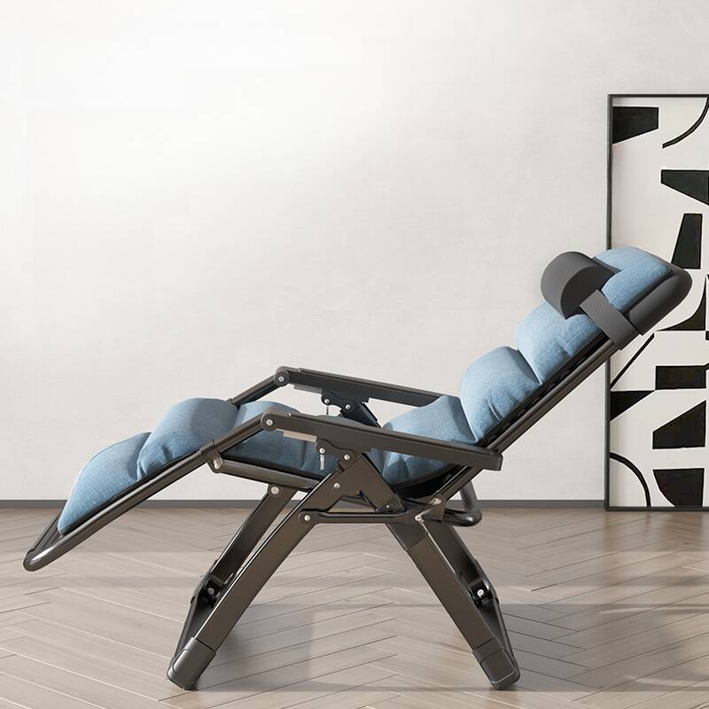 Space-saving Cushioned Arm Recliner with Headrest