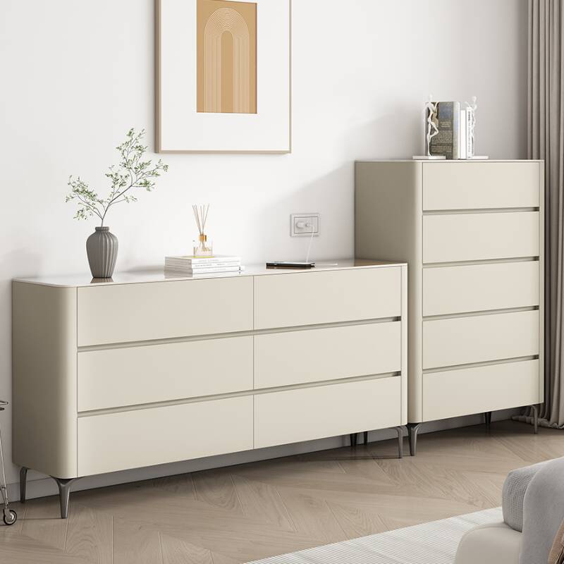 Art Deco Timber Horizontal/Vertical Console Dresser/Lingerie Chest in White with 6 Drawers/9 Drawers/3 Drawers