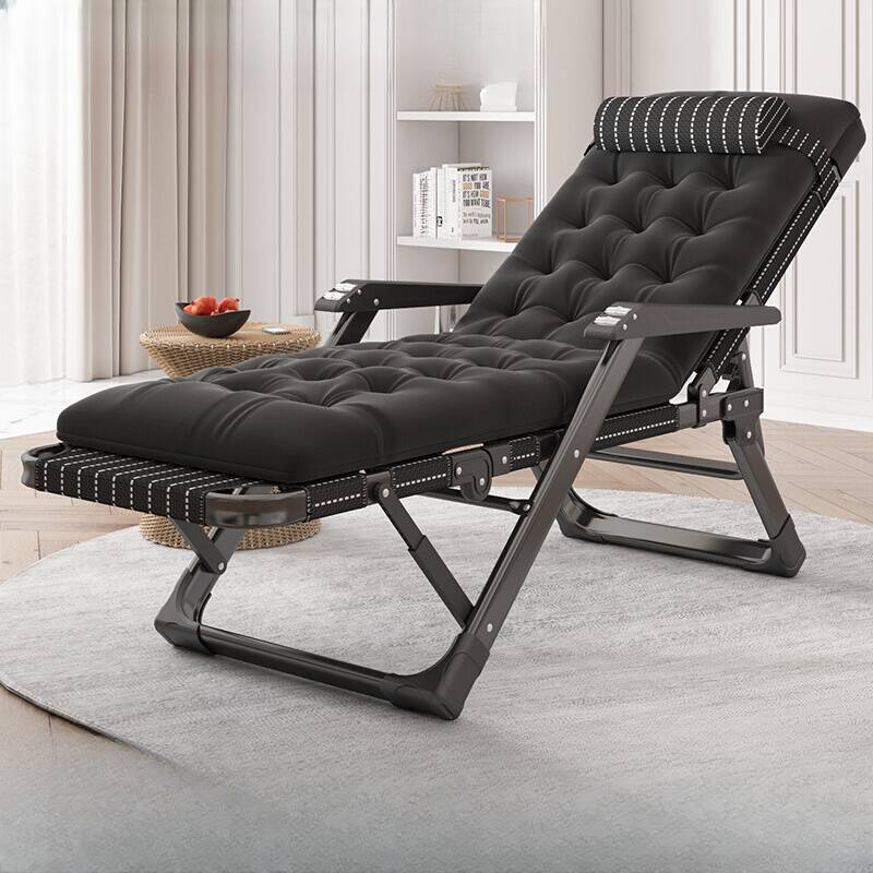 Retro Checkered/Striped Arm Recliner with Pop Up Feature, Upholstered and Headrest