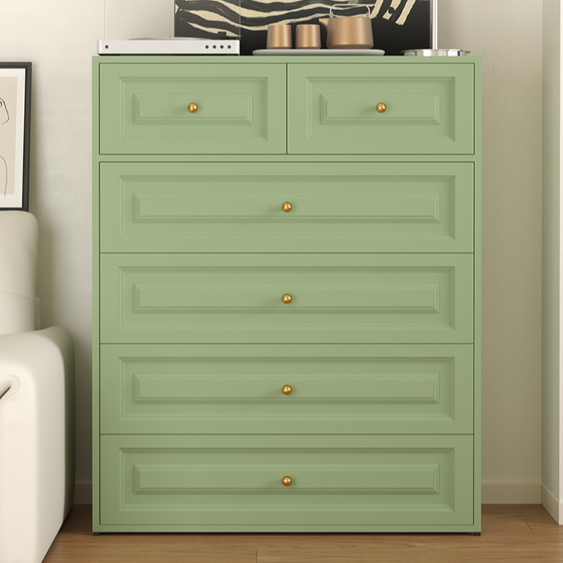 Lime Green Trendy Metal Semainier/Console Dresser