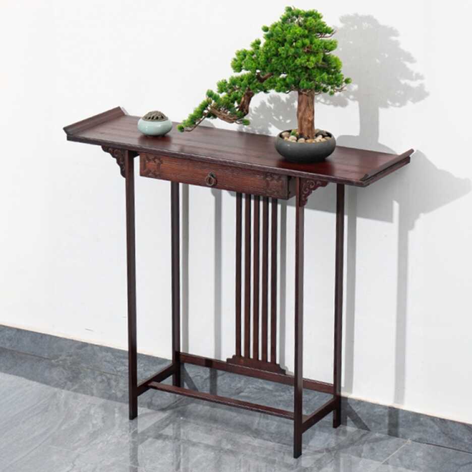 Bamboo Bridge Foyer Table with Soft Close Drawers