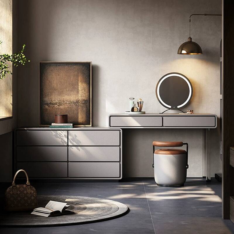 Vanity Set with Scalable Lighting System, 2-in-1 Feature, Adjustable Touch and Brightness