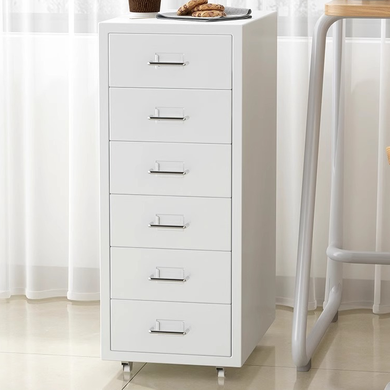 Simple Steel Lingerie Chest with Caster Wheels