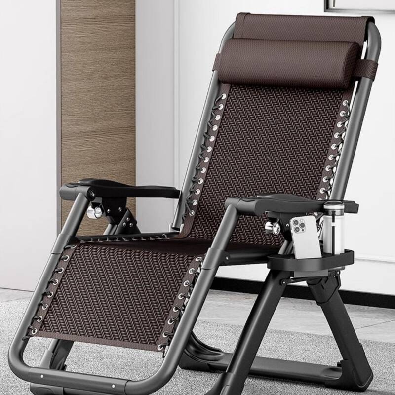 Casual Standard (No Motion) Midnight Black/Azure/Lime Green Reclining Reading Chair with Alloy Frame, Removable Cushion, Locking Back Angle and Independent Foot Movement