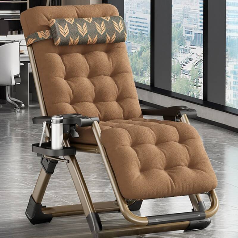 Trendy Alloy Arm Recliner in Grey/Sepia with Non Rocking Base, Locking Back Angle, and Stitch-tufted Removable Back