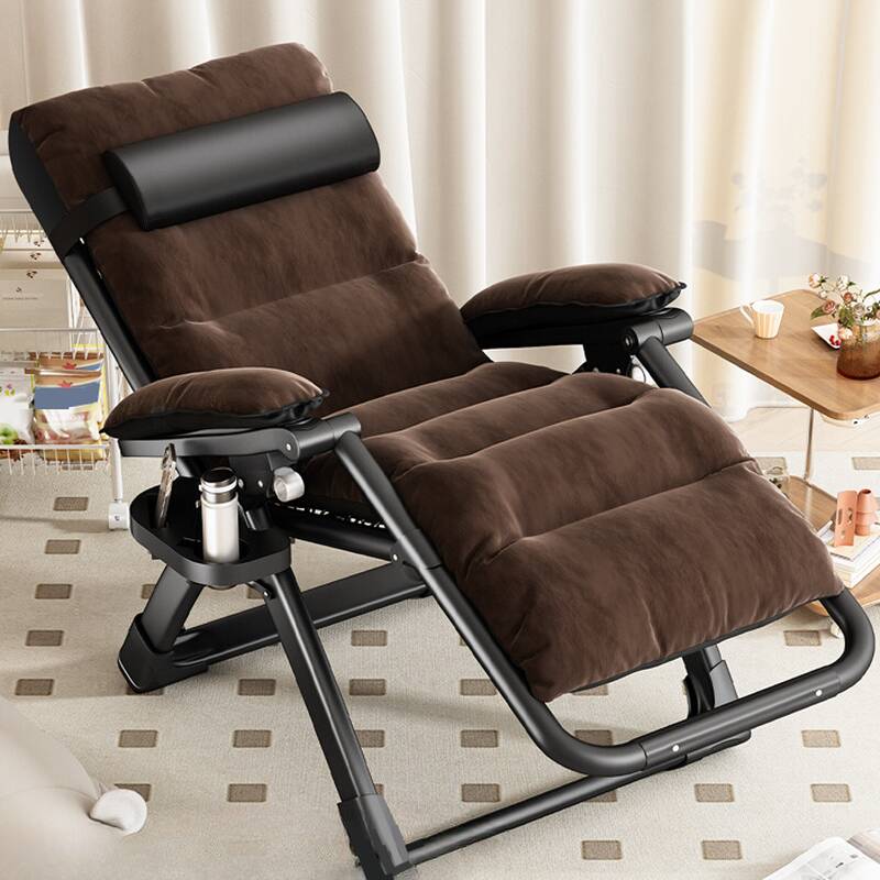 Trendy Alloy Arm Recliner in Grey/Sepia with Non Rocking Base, Lumbar Support, Locking Back Angle, and Removable Back
