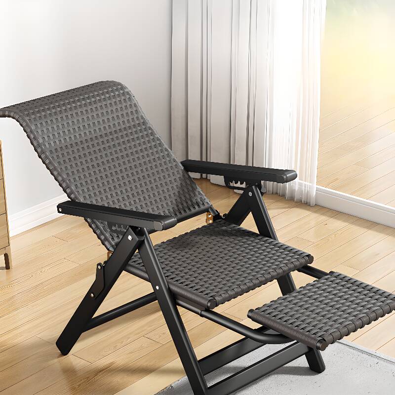 Auburn/Dove Grey Alloy Stitch-tufted Recliner Chair with Independent Foot Movement, Locking Back Angle & Lumbar Support, Standard (No Motion)