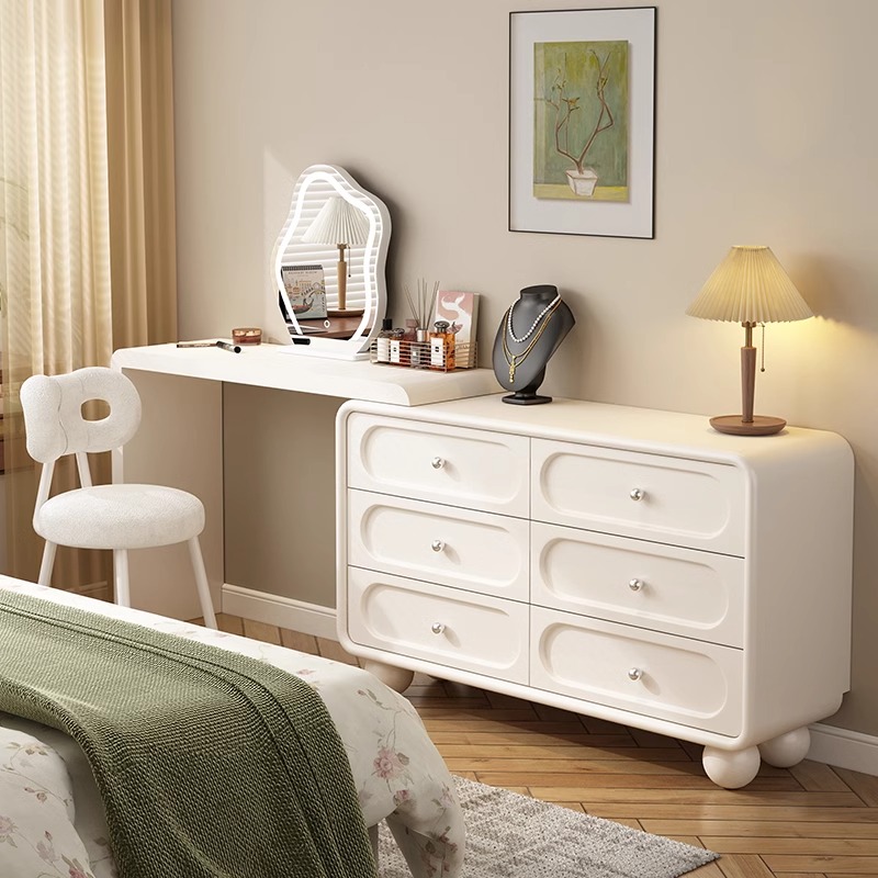 Multi-Purpose Vanity Set with LED Lighting, Scalable, Push-Pull, Desk, Adjustable Touch and Brightness