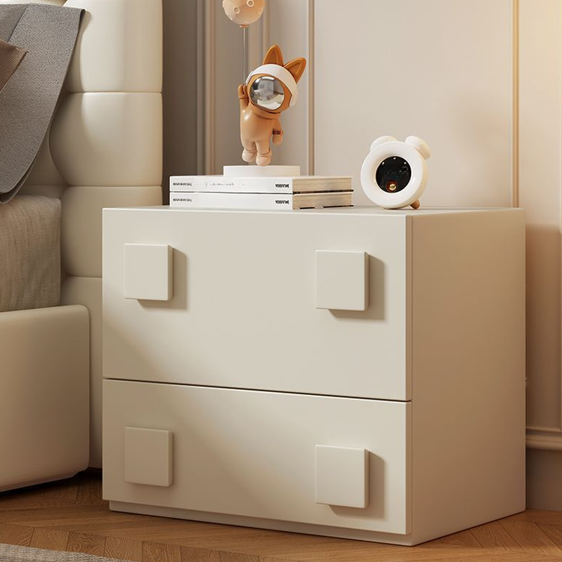 Simple 2-Tier Bedside Bachelor Chest with 2 Drawers