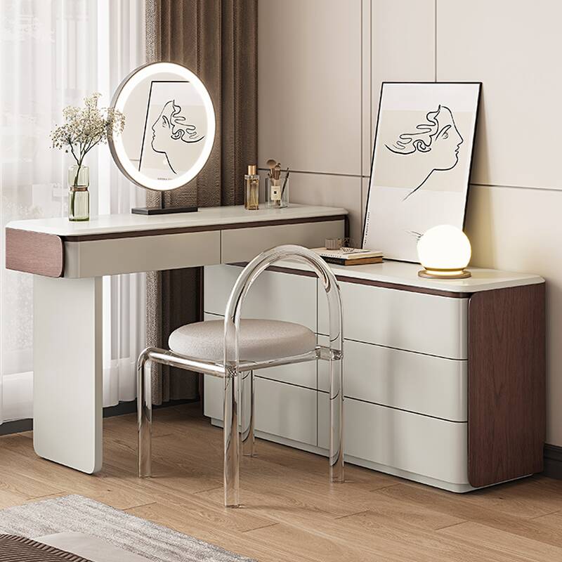 Multi-Purpose Pop Up Vanity Set with LED Lighting, Scalable, 2-in-1, Adjustable Touch and Brightness